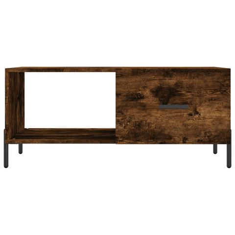 vidaXL Coffee Table Smoked Oak 90x50x40 cm Engineered Wood