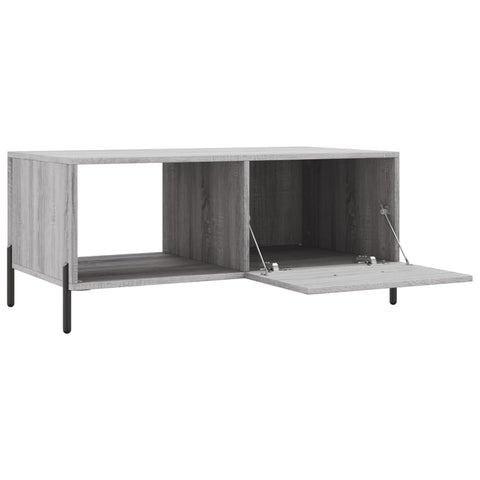 vidaXL Coffee Table Grey Sonoma 90x50x40 cm Engineered Wood