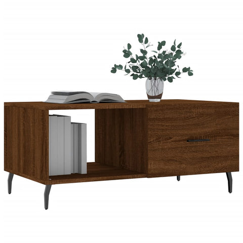 vidaXL Coffee Table Brown Oak 90x50x40 cm Engineered Wood