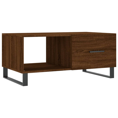 vidaXL Coffee Table Brown Oak 90x50x40 cm Engineered Wood