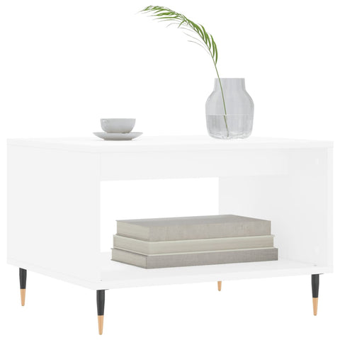 vidaXL Coffee Table White 60x50x40 cm Engineered Wood