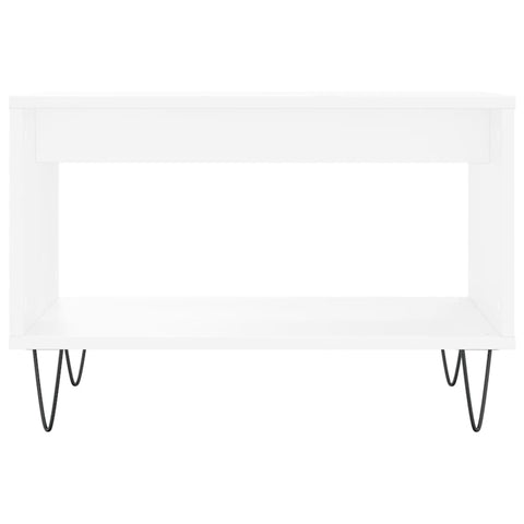 vidaXL Coffee Table White 60x50x40 cm Engineered Wood