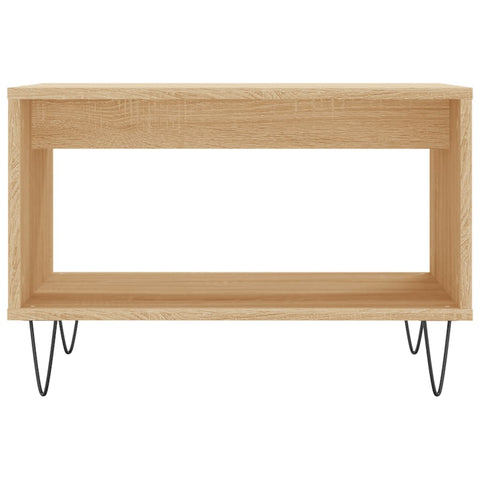 vidaXL Coffee Table Sonoma Oak 60x50x40 cm Engineered Wood