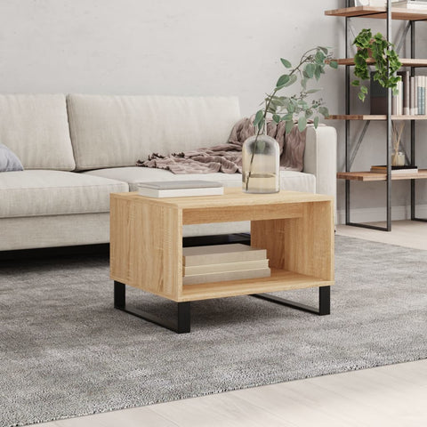 vidaXL Coffee Table Sonoma Oak 60x50x40 cm Engineered Wood
