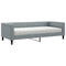 vidaXL Daybed with Mattress Light Grey 90x190 cm Fabric