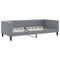 vidaXL Daybed with Mattress Light Grey 90x190 cm Fabric