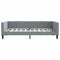 vidaXL Daybed with Mattress Light Grey 90x190 cm Fabric