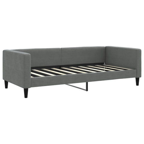 vidaXL Daybed with Mattress Dark Grey 90x190 cm Fabric