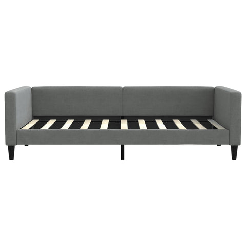 vidaXL Daybed with Mattress Dark Grey 90x190 cm Fabric