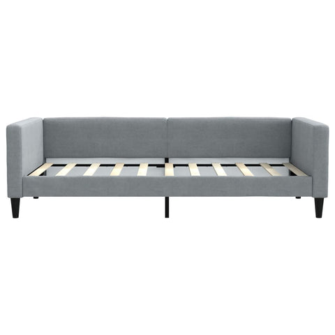 vidaXL Daybed with Trundle without Mattress Light Grey 90x190 cm Single