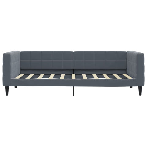 vidaXL Daybed with Mattress Dark Grey 90x190 cm Velvet
