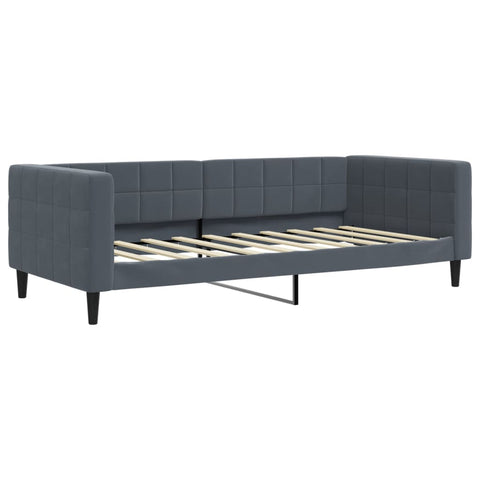 vidaXL Daybed with Trundle without Mattress Dark Grey 90x190 cm Single