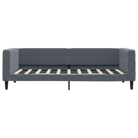 vidaXL Daybed with Trundle&Drawers without Mattress Dark Grey 90x190 cm Single