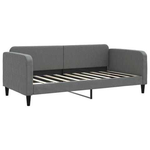 vidaXL Daybed with Mattress Dark Grey 90x190 cm Fabric