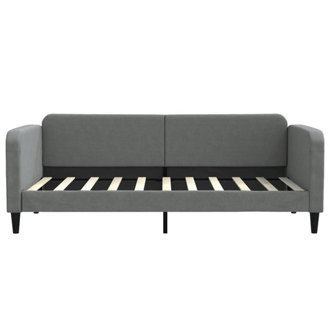 vidaXL Daybed with Mattress Dark Grey 90x190 cm Fabric