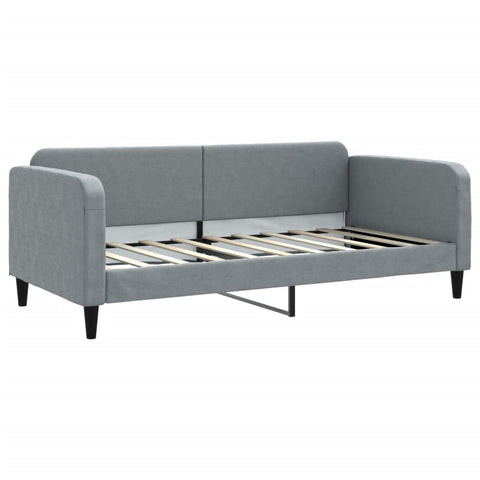 vidaXL Daybed with Trundle without Mattress Light Grey 90x190 cm Single