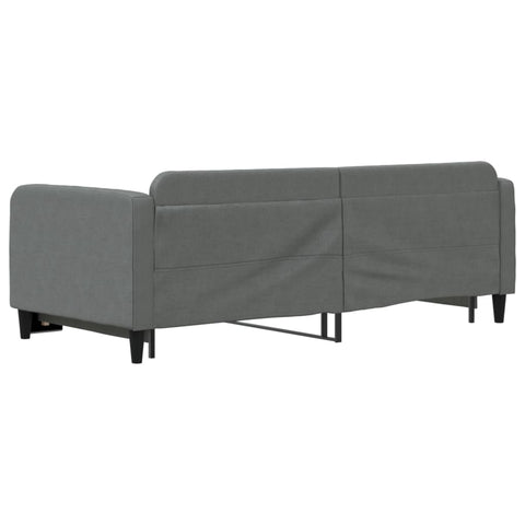 vidaXL Daybed with Trundle without Mattress Dark Grey 90x190 cm Single