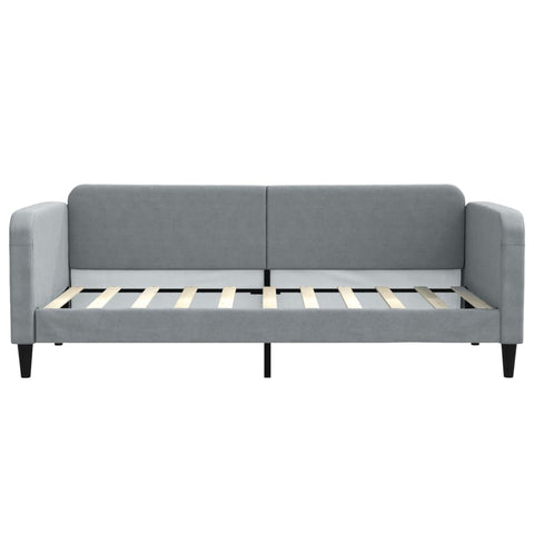 vidaXL Daybed with Trundle&Drawers without Mattress Light Grey 90x190 cm Single