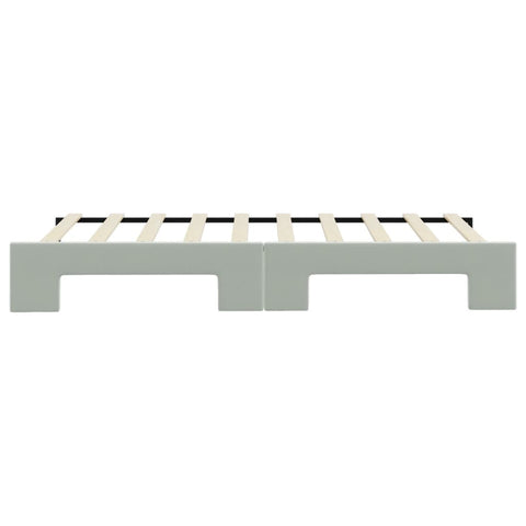 vidaXL Daybed with Trundle without Mattress Light Grey 90x190 cm Single