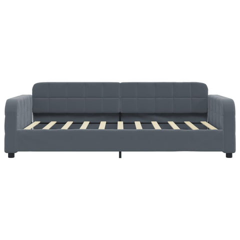 vidaXL Daybed with Trundle without Mattress Dark Grey 90x190 cm Single