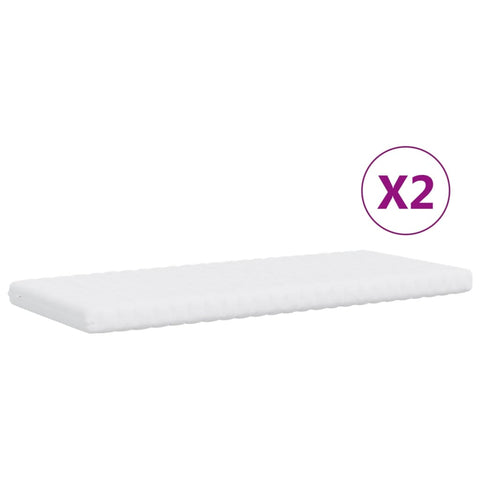 vidaXL Daybed with Trundle and Mattresses Light Grey 90x190 cm Velvet
