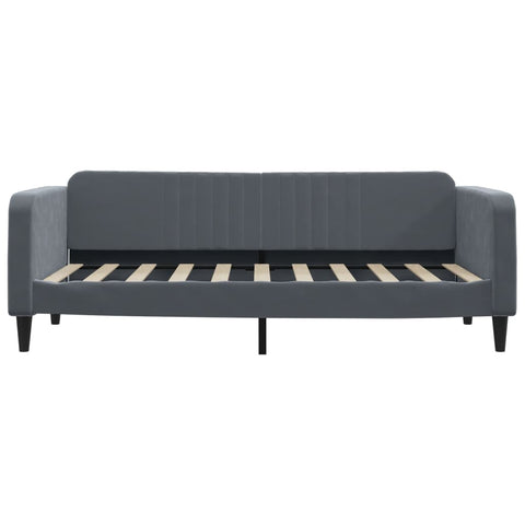 vidaXL Daybed with Mattress Dark Grey 90x190 cm Velvet