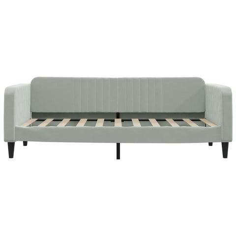 vidaXL Daybed with Trundle without Mattress Light Grey 90x190 cm Single
