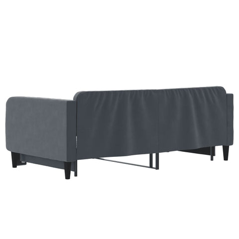 vidaXL Daybed with Trundle without Mattress Dark Grey 90x190 cm Single