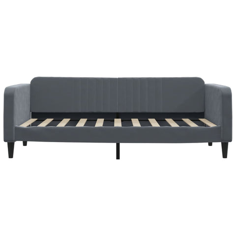 vidaXL Daybed with Trundle without Mattress Dark Grey 90x190 cm Single