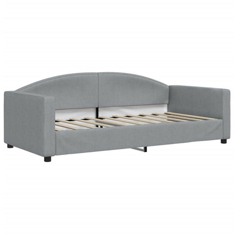 vidaXL Daybed with Trundle without Mattress Light Grey 90x190 cm Single
