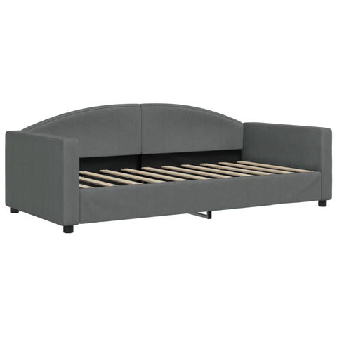 vidaXL Daybed with Trundle without Mattress Dark Grey 90x190 cm Single