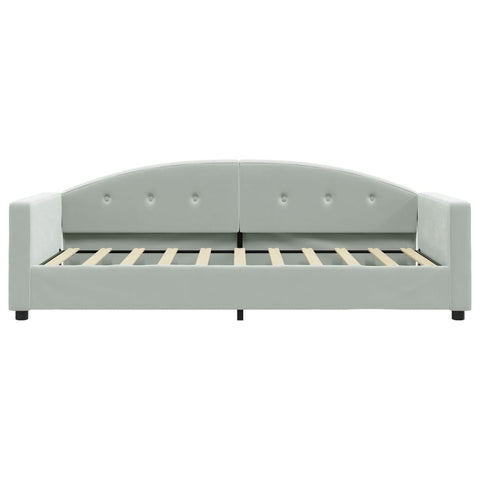vidaXL Daybed with Trundle without Mattress Light Grey 90x190 cm Single