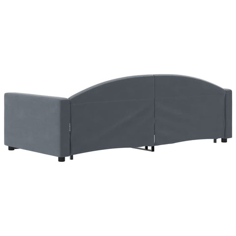 vidaXL Daybed with Trundle without Mattress Dark Grey 90x190 cm Single