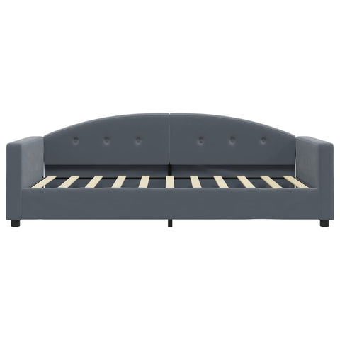 vidaXL Daybed with Trundle without Mattress Dark Grey 90x190 cm Single