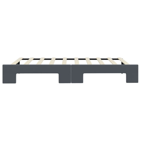 vidaXL Daybed with Trundle without Mattress Dark Grey 90x190 cm Single