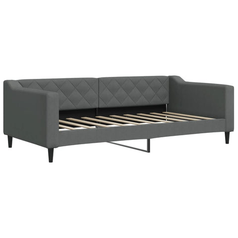 vidaXL Daybed with Trundle without Mattress Dark Grey 90x190 cm Single