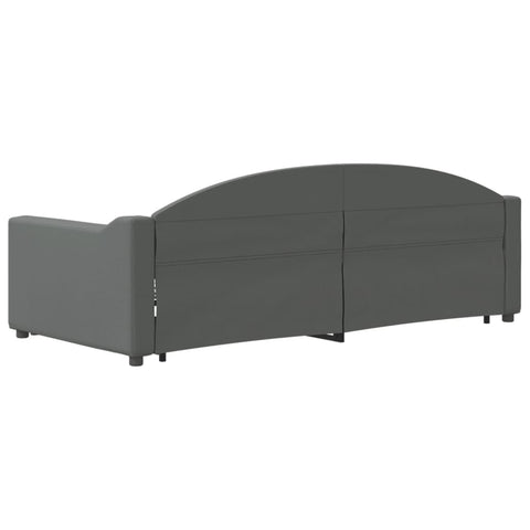 vidaXL Daybed with Trundle without Mattress Dark Grey 90x190 cm Single