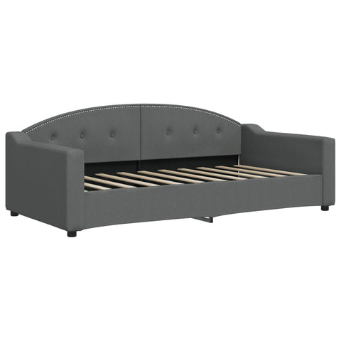 vidaXL Daybed with Trundle without Mattress Dark Grey 90x190 cm Single