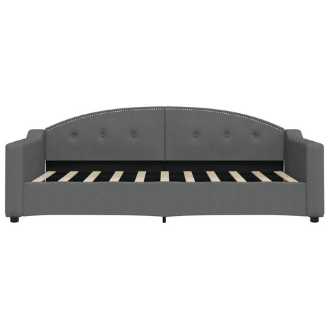 vidaXL Daybed with Trundle without Mattress Dark Grey 90x190 cm Single