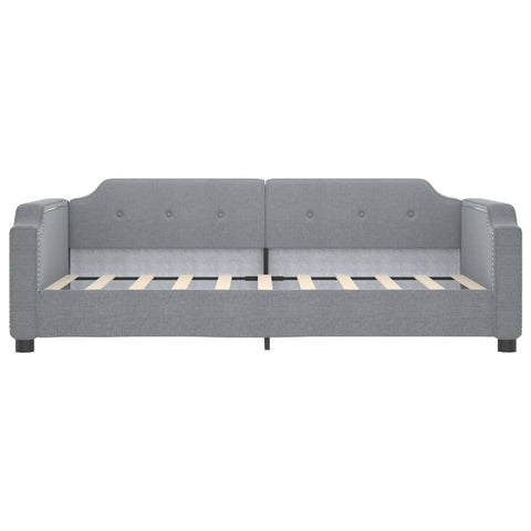 vidaXL Daybed with Trundle without Mattress Light Grey 90x190 cm Single