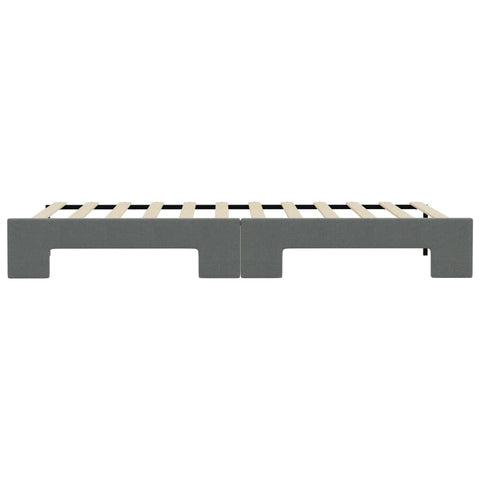 vidaXL Daybed with Trundle without Mattress Dark Grey 90x190 cm Single