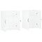 vidaXL Wall Mounted Cabinets 2 pcs White Engineered Wood