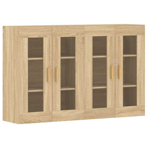 vidaXL Wall Mounted Cabinets 2 pcs Sonoma Oak Engineered Wood