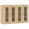 vidaXL Wall Mounted Cabinets 2 pcs Sonoma Oak Engineered Wood