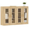 vidaXL Wall Mounted Cabinets 2 pcs Sonoma Oak Engineered Wood