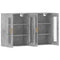 vidaXL Wall Mounted Cabinets 2 pcs Concrete Grey Engineered Wood