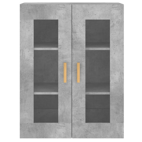 vidaXL Wall Mounted Cabinets 2 pcs Concrete Grey Engineered Wood