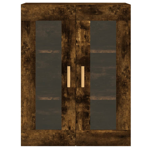 vidaXL Wall Mounted Cabinets 2 pcs Smoked Oak Engineered Wood