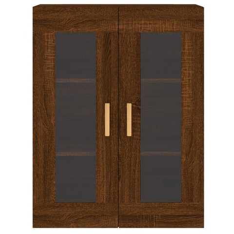 vidaXL Wall Mounted Cabinets 2 pcs Brown Oak Engineered Wood