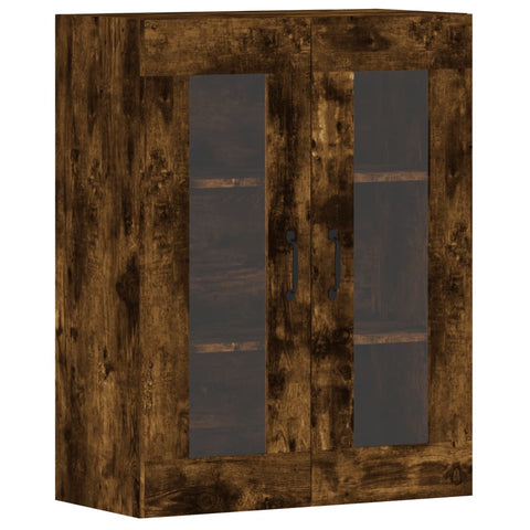vidaXL Wall Mounted Cabinets 2 pcs Smoked Oak Engineered Wood